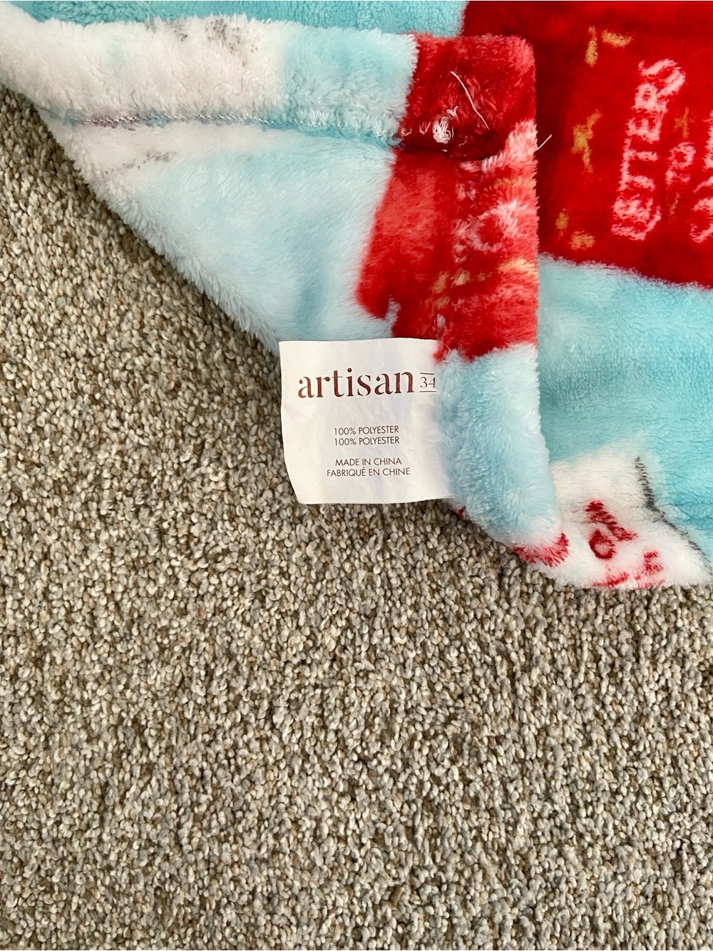 Christmas Letters to Santa Mailbox Plush Holiday Throw Blanket - Picture 8 of 10